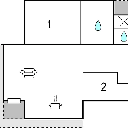 2 Bedroom Cozy In Feriehus